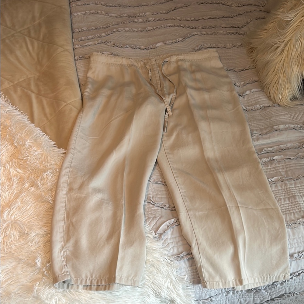 Valerie Stevens Tan Cropped Pants